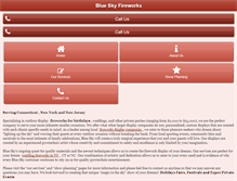 Tablet Screenshot of blueskyfireworks.com